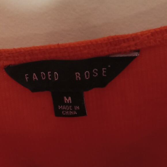 Faded Rose Womens Medium Red Chain Strap Cami Top. Atleisure Summer - Picture 2 of 6